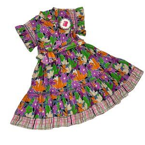 CELIA B Yvette Mini Flower Dress Flutter Sleeves Womens XS X-Small NWT New